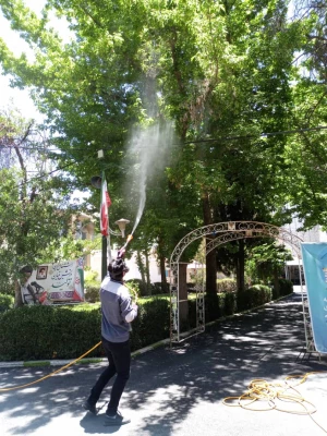  به منظور حفظ نظافت و بهداشت محیط انجام شد:

سم پاشی فضای بیرونی و داخلی پردیس کوثر 2