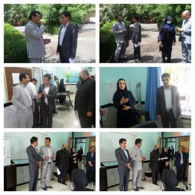 بازدید دکتر حسینی نیک،مدیر امور پردیس های استانی و دکتر حسن پور معاون توسعه مدیریت و سرمایه  انسانی سازمان مدیریت و برنامه ریزی استان کهگیلویه و بویراحمد از روند مصاحبه استخدامی آموزش و پرورش سال 1401 3