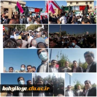 حضور دانشگاهیان دانشگاه فرهنگیان استان در مراسم وداع با شهدای حادثه تروریستی در حرم شاهچراغ(ع) 2