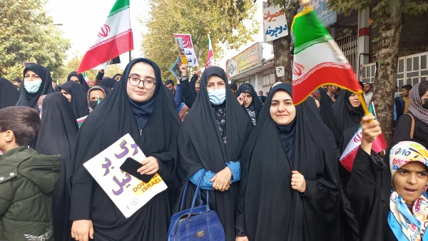 شرکت مسئولان،  کارکنان، اساتید و دانشجویان پردیس کوثر در راهپیمایی یوم الله سیزده آبان 3