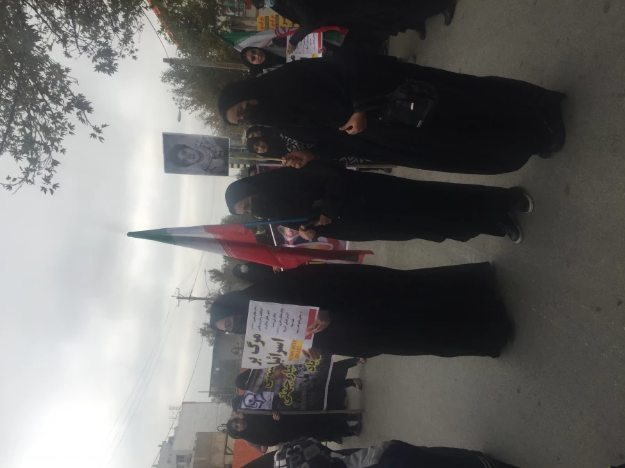 شرکت مسئولان،  کارکنان، اساتید و دانشجویان پردیس کوثر در راهپیمایی یوم الله سیزده آبان 6