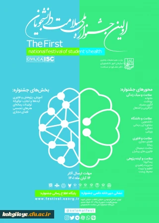 قابل توجه اساتید،دانشجومعلمان و کارکنان گرامی

تمدید فراخوان شرکت دانشجومعلمان در اولین جشنواره ملی سلامت روان دانشجویان کشور