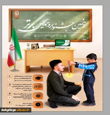 دهمین جشنواره تدریس برتر ویژه دانشجومعلمان دانشگاه فرهنگیان