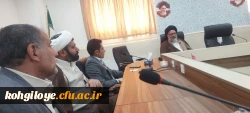 دیدار اعضای هیئت رئیسه دانشگاه فرهنگیان استان با نماینده مقام معظم رهبری در استان و امام جمعه یاسوج 5