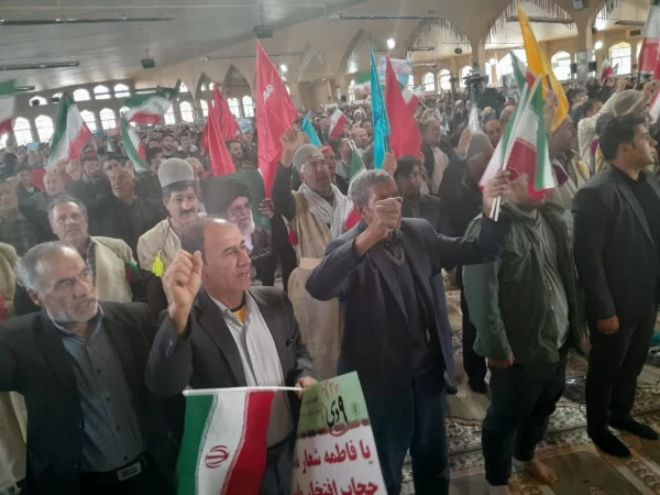 شرکت مدیریت ،کارکنان ، اساتید، دانشجویان دانشگاه فرهنگیان در مراسم یوم الله 9 دی در مصلی یاسوج 5