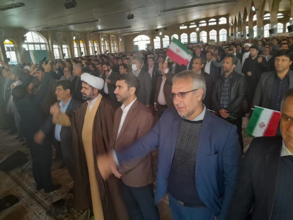 شرکت مدیریت ،کارکنان ، اساتید، دانشجویان دانشگاه فرهنگیان در مراسم یوم الله 9 دی در مصلی یاسوج 9