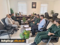 جلسه هماهنگی با دبیر کنگره ملی 2000 شهید استان کهگیلویه و بویراحمد(سردار مثنوی) 2