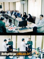 تجلیل از دکتر حسینی نیک ریاست محترم دانشگاه فرهنگیان استان با حضور سردار مثنوی جانشین محترم سپاه فتح استان کهگیلویه و بویراحمد 
 2