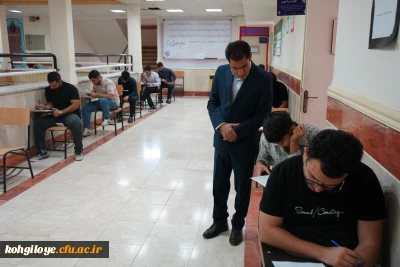 بازدید مدیریت دانشگاه فرهنگیان در اولین روز برگزاری امتحانات