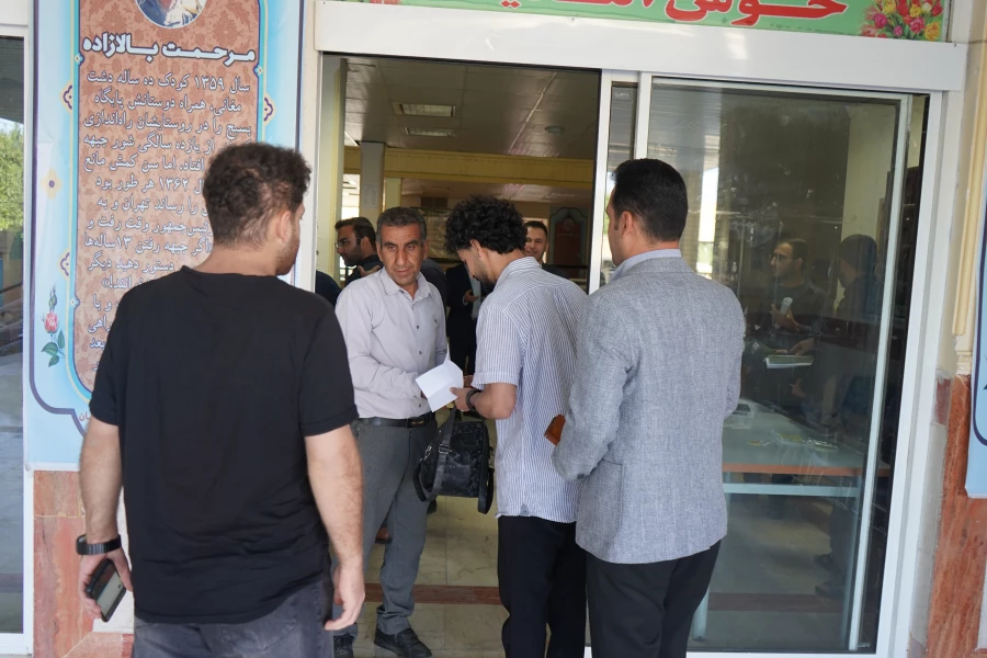 بازدید مدیریت دانشگاه فرهنگیان در اولین روز برگزاری امتحانات 3