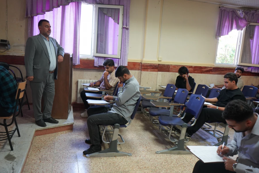 بازدید مدیریت دانشگاه فرهنگیان در اولین روز برگزاری امتحانات 9