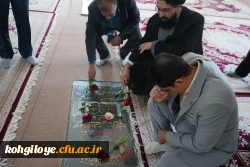 غبارروبی و عطرافشانی گلزار شهدا 6