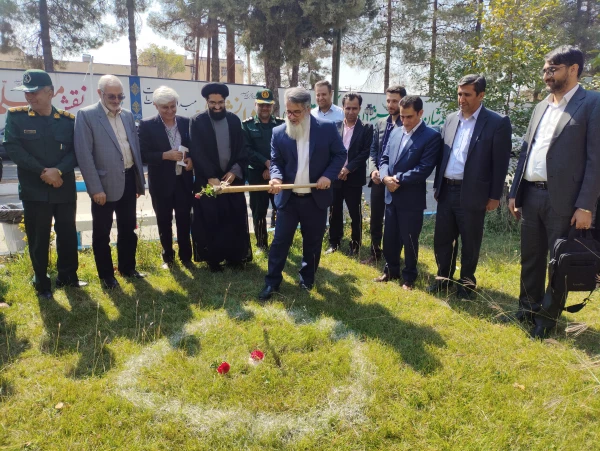 آئین کلنگ زنی ساخت یادمان شهید عزیز گمنام (خوشنام) در دانشگاه فرهنگیان استان کهگیلویه و بویراحمد 2