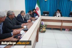 دیدار سرپرست دانشگاه فرهنگیان استان با آیت ا... سید نصیر حسینی نماینده ولی فقیه در استان کهگیلویه و بویراحمد 3