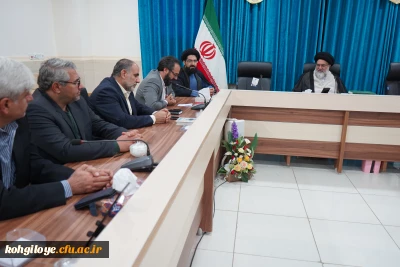 دیدار سرپرست دانشگاه فرهنگیان استان با آیت ا... سید نصیر حسینی نماینده ولی فقیه در استان کهگیلویه و بویراحمد