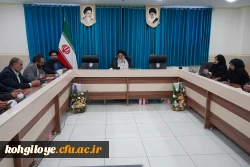 دیدار سرپرست دانشگاه فرهنگیان استان با آیت ا... سید نصیر حسینی نماینده ولی فقیه در استان کهگیلویه و بویراحمد 4