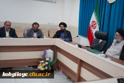 دیدار سرپرست دانشگاه فرهنگیان استان با آیت ا... سید نصیر حسینی نماینده ولی فقیه در استان کهگیلویه و بویراحمد 6