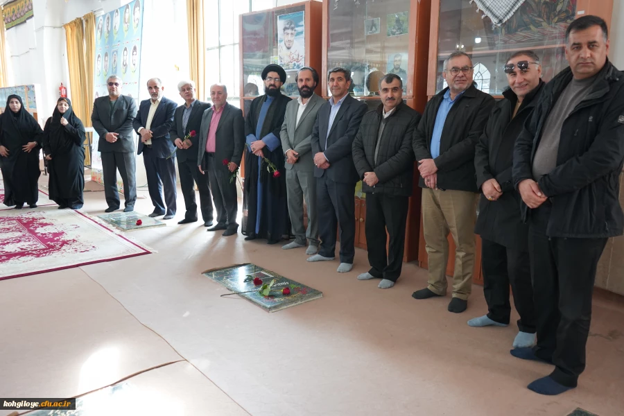 تجدید میثاق دانشگاه فرهنگیان استان کهگیلویه و بویراحمد با شهدا  3