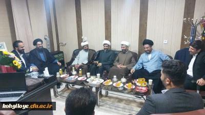 دیدار مسئول دفتر نهاد نمایندگی مقام معظم رهبری در دانشگاه های استان با سرپرست دانشگاه فرهنگیان استان کهگیلویه و بویراحمد 