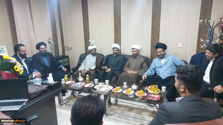 دیدار مسئول دفتر نهاد نمایندگی مقام معظم رهبری در دانشگاه های استان با سرپرست دانشگاه فرهنگیان استان کهگیلویه و بویراحمد  2