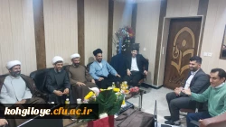 دیدار مسئول دفتر نهاد نمایندگی مقام معظم رهبری در دانشگاه های استان با سرپرست دانشگاه فرهنگیان استان کهگیلویه و بویراحمد  4