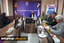 دیدار مدیر کل حفظ آثار و نشر ارزش های دفاع مقدس و مقاومت استان کهگیلویه و بویراحمد با سرپرست دانشگاه فرهنگیان استان 2