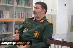دیدار سرپرست و اعضای هیأت رئیسه دانشگاه فرهنگیان با فرمانده سپاه فتح استان کهگیلویه و بویراحمد 3
