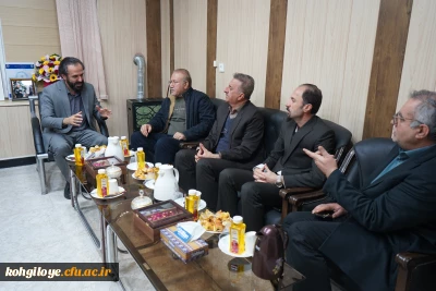 نشست مشترک رئیس بانک ملی شعبه مرکزی یاسوج با سرپرست دانشگاه فرهنگیان استان کهگیلویه وبویراحمد
