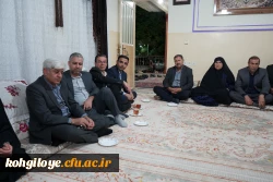 دیدار دکتر ابراهیمی و خانواده دانشگاه فرهنگیان کهگیلویه و بویراحمد با خانواده معزز شهیده قلی پور 6