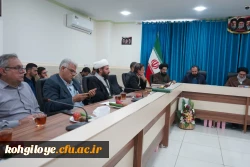 دیدار دکتر ابراهیمی و مسئولین دانشگاه فرهنگیان کهگیلویه و بویراحمد با حضرت آیت الله حسینی 9